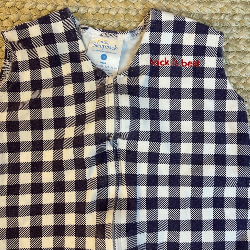 Halo Sleep Sack - Navy Gingham (Small)